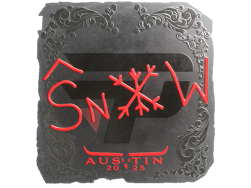 Sticker | snow (Foil) | Austin 2025