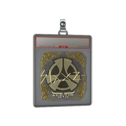 Sticker Slab | slaxz- (Gold) | Austin 2025