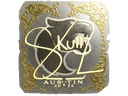 Sticker | skullz (Gold) | Austin 2025