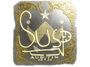 Sticker | susp (Gold) | Austin 2025