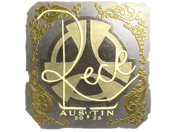 Sticker | reck (Gold) | Austin 2025
