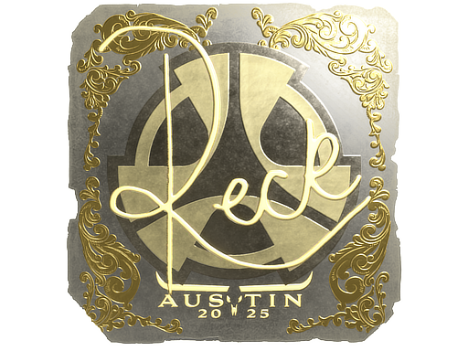 Sticker | reck (Gold) | Austin 2025