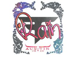 Sticker | rain (Holo) | Austin 2025