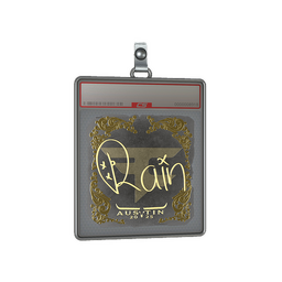 Sticker Slab | rain (Gold) | Austin 2025