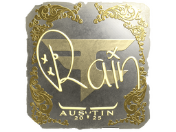 Sticker | rain (Gold) | Austin 2025