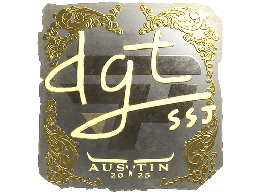 Sticker | dgt (Gold) | Austin 2025