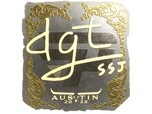 Sticker | dgt (Gold) | Austin 2025