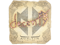 Sticker | decenty | Austin 2025