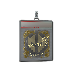 Sticker Slab | decenty (Gold) | Austin 2025