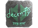 Sticker | decenty (Foil) | Austin 2025