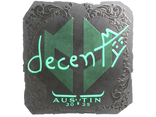Sticker | decenty (Foil) | Austin 2025