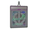Sticker Slab | decenty (Holo) | Austin 2025