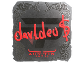 Sticker | dav1deuS (Foil) | Austin 2025