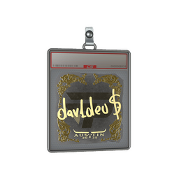 Sticker Slab | dav1deuS (Gold) | Austin 2025