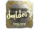 Sticker | dav1deuS (Gold) | Austin 2025