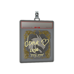 Sticker Slab | donk (Gold) | Austin 2025