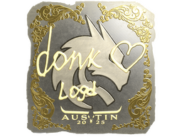 Sticker | donk (Gold) | Austin 2025