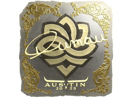Sticker | dumau (Gold) | Austin 2025