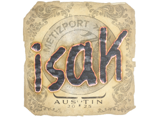 Sticker | isak | Austin 2025