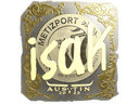 Sticker | isak (Gold) | Austin 2025
