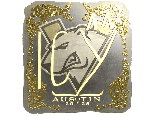 Sticker | ICY (Gold) | Austin 2025