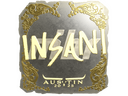 Sticker | insani (Gold) | Austin 2025