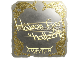 Sticker | hallzerk (Gold) | Austin 2025