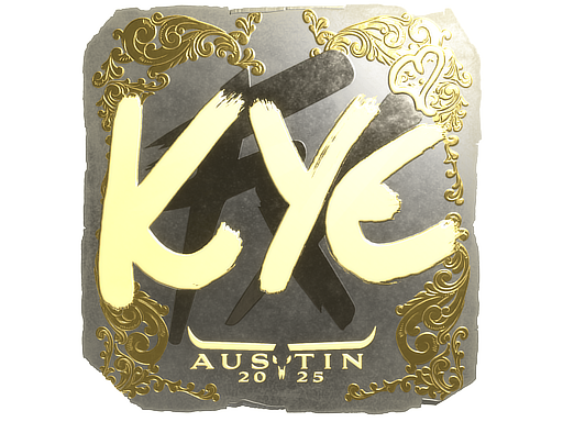Sticker | kye (Gold) | Austin 2025