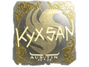 Sticker | kyxsan (Gold) | Austin 2025