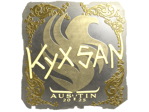 Sticker | kyxsan (Gold) | Austin 2025