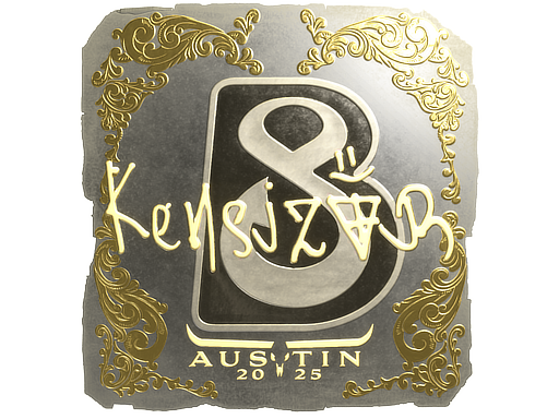 Sticker | kensizor (Gold) | Austin 2025