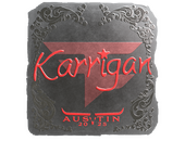 Наклейка | karrigan (металлическая) | Остин-2025