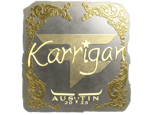Sticker | karrigan (Gold) | Austin 2025