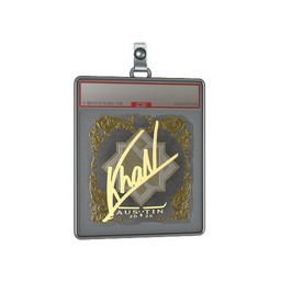 Sticker Slab | khaN (Gold) | Austin 2025