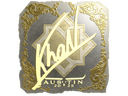 Sticker | khaN (Gold) | Austin 2025