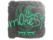 Наклейка | m0NESY (металлическая) | Остин-2025