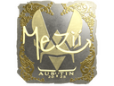 Sticker | mezii (Gold) | Austin 2025