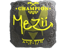 Sticker | mezii (Foil, Champion) | Austin 2025