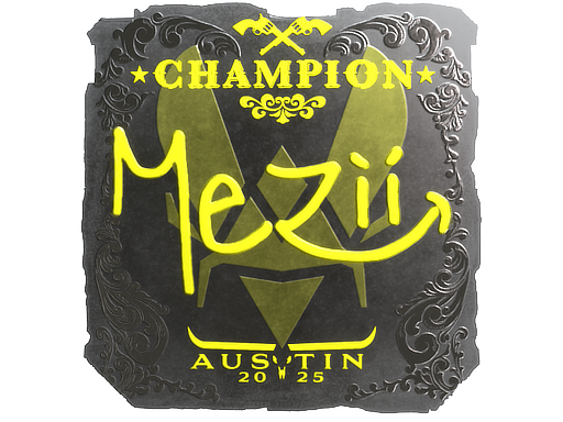 Sticker | mezii (Foil, Champion) | Austin 2025