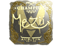 Sticker | mezii (Gold, Champion) | Austin 2025