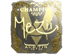 Sticker | mezii (Gold, Champion) | Austin 2025