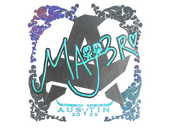 Наклейка | MAJ3R (голографическая) | Остин-2025