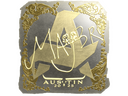 Sticker | MAJ3R (Gold) | Austin 2025