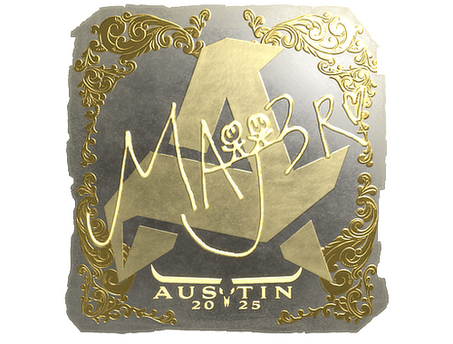 Aufkleber | MAJ3R (Gold) | Austin 2025