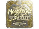 Sticker | Moseyuh (Gold) | Austin 2025