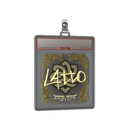 Sticker Slab | latto (Gold) | Austin 2025