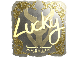 Sticker | Lucky (Gold) | Austin 2025