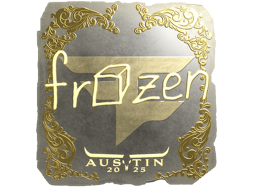Sticker | frozen (Gold) | Austin 2025