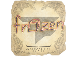 Sticker | frozen | Austin 2025