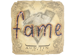 Sticker | fame | Austin 2025
